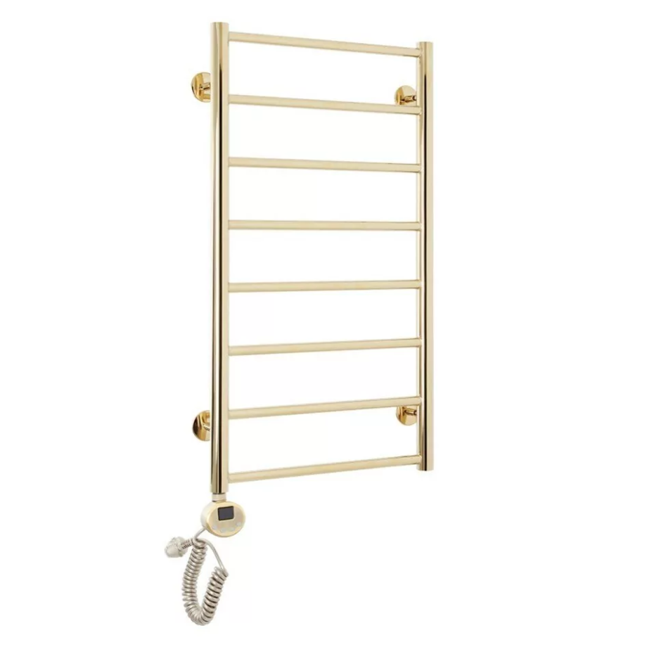 Полотенцесушитель электрический Domoterm Медея П8 400х800 EL левый, золото